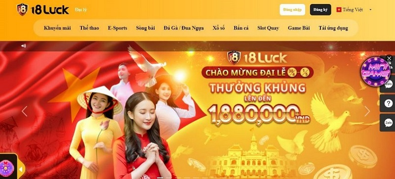 18Luck - Đẳng cấp nhà cái cá cược của game thủ Việt