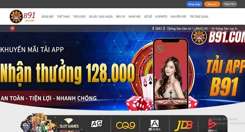 B91 – Ưu thế của một nhà cái uy tín lớn mạnh toàn cầu