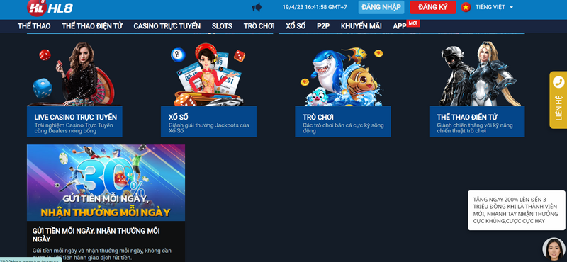 HL8 - Sân chơi đẳng cấp đáng để bạn đầu tư tiền cược