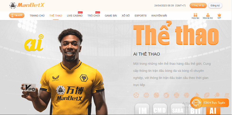 ManbetX – Sòng bài giàu tiềm lực và uy tín số 1 thị trường