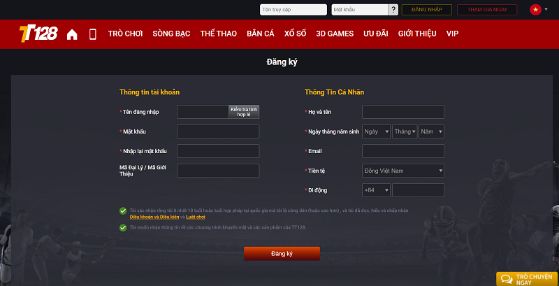 TT128 - Nhà cái minh bạch, an toàn hàng đầu Châu Á