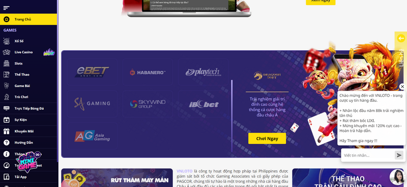 VNLOTO - Thiên đường săn thưởng hấp dẫn cho người chơi