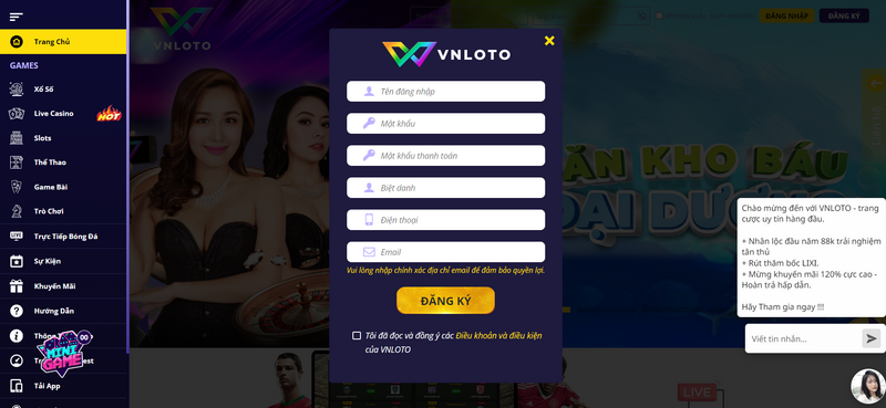 VNLOTO - Thiên đường săn thưởng hấp dẫn cho người chơi