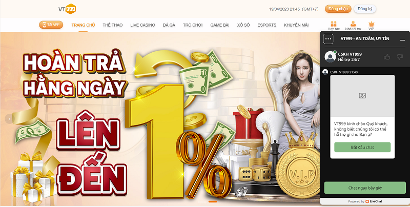 VT999 - Thương hiệu nhà cái có sức ảnh hưởng mạnh tại Châu Á